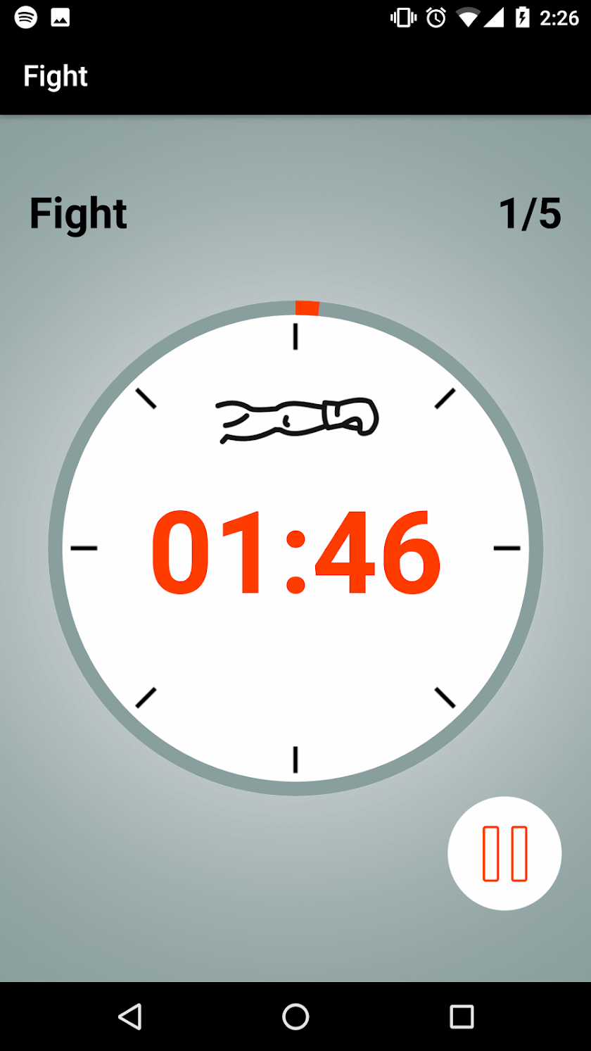 Boxing Round Interval Timer Screen 3