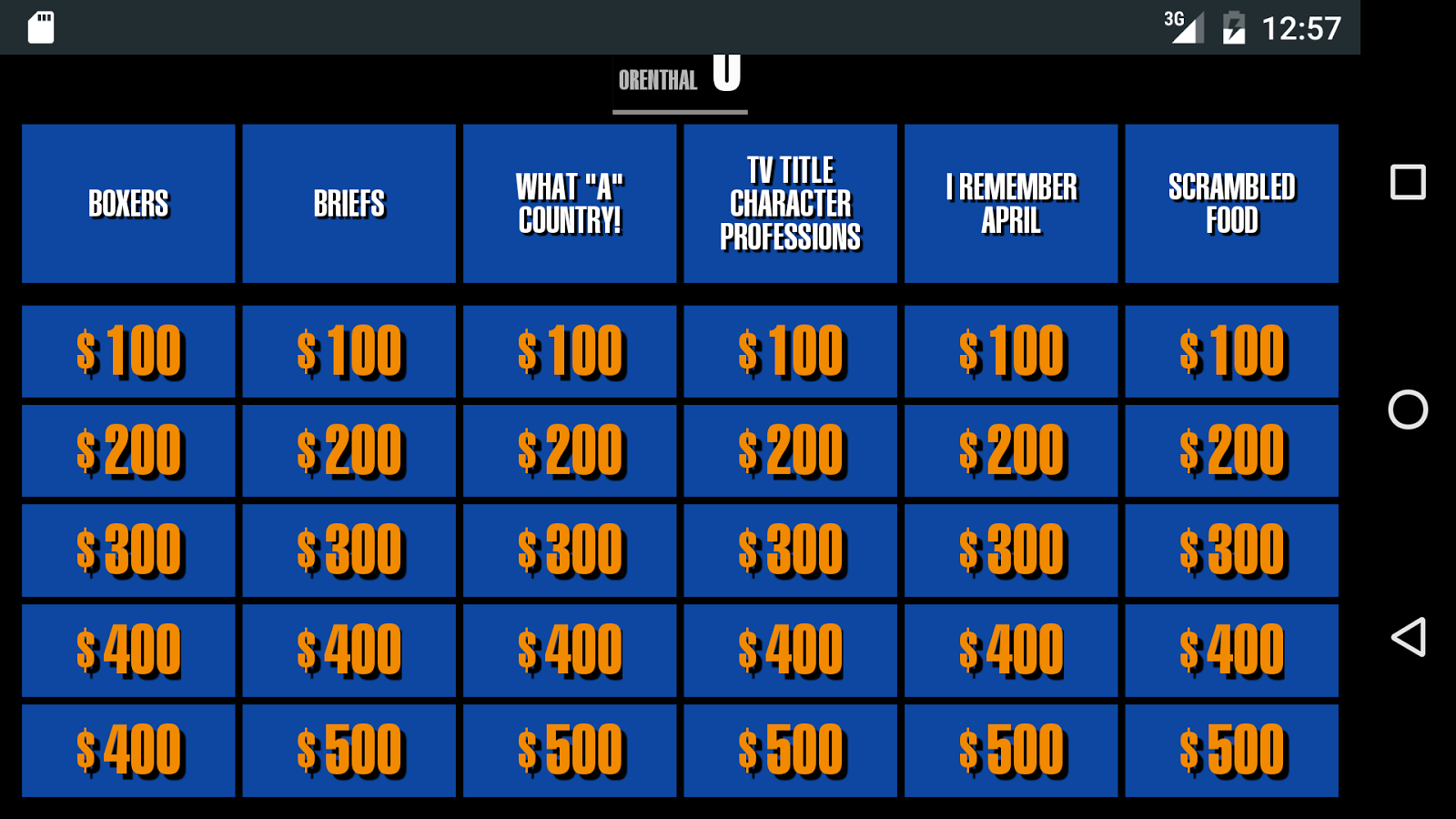GameShow2 Screen 3