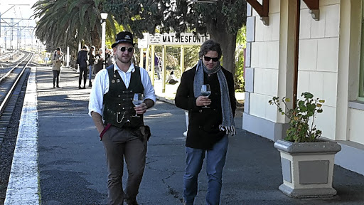 Wine Flies owners Francois van Binsbergen and Riaan Renke, who also guided the tour.