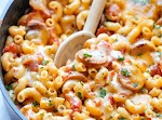 One Pot Andouille Sausage Skillet Pasta was pinched from <a href="http://damndelicious.net/2013/12/09/one-pot-andouille-sausage-skillet-pasta/" target="_blank">damndelicious.net.</a>