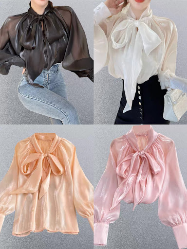 Title 8, Plus size elegant French style shirt for women ...