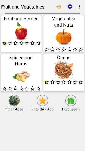 Screenshot Fruit and Vegetables - Quiz