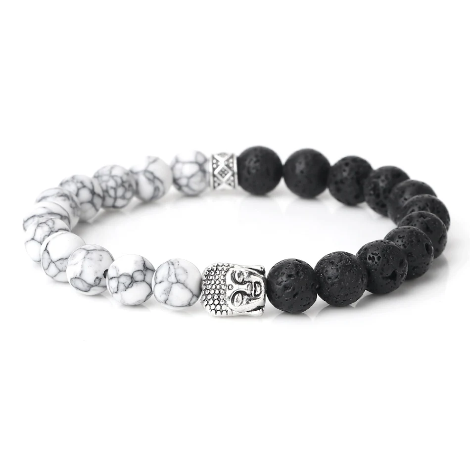 Bracelet de perles pour hommes Bijoux de main Bracelet de perles élégant pour hommes, accessoire polyvalent, idéal pour toutes les occasions.