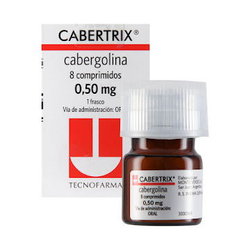 Cabertrix Cabergolina 0.50 mg Tecnofarma Caja x 8 Comprimidos  