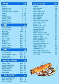 Namashkar Sweets & Restaurant menu 1