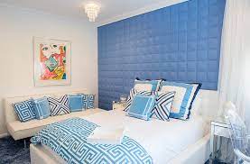 Light blue and white Combination for Bedroom