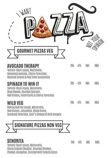 Baking Bad - Pizza Delivery menu 