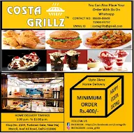 Costa Grillz menu 1