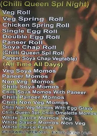 Chilli Queen menu 1