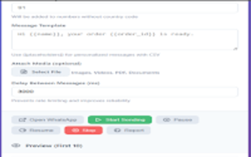 MECNTEC – WhatsApp Bulk Sender (CSV & Auto Message)