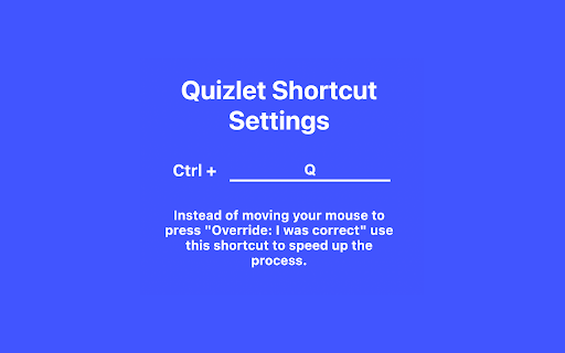 Quizlet Shortcuts