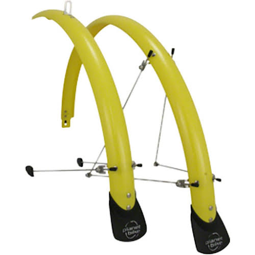 Planet Bike Hardcore 700c x 45 Fender Set: Yellow (700c x 25-35)