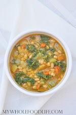 Kale White Bean Squash Soup was pinched from <a href="http://mywholefoodlife.com/2015/09/16/kale-white-bean-squash-soup/" target="_blank">mywholefoodlife.com.</a>