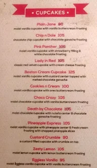 The Cupcake Company menu 1