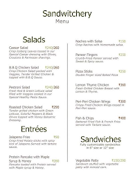 Sandwitchery menu 1