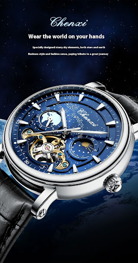 Title 10, Xinghe Moon Phase Hollow Tourbillon Mechanical ...