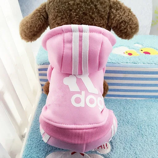 Winter Warm Pet Dog Clothes Soft Cotton Four-legs Hoodies Outfit For Small Dogs Chihuahua Pug Sweater Clothing Puppy Coa