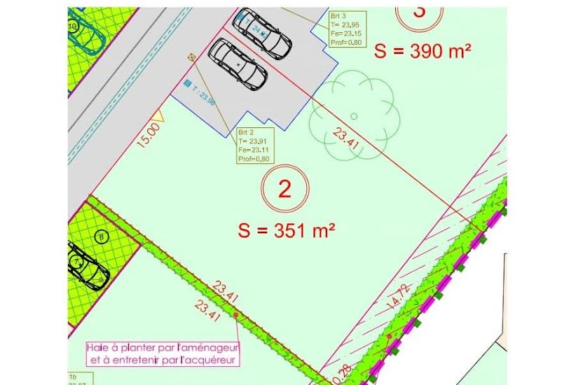  Vente Terrain à bâtir - 351m² à Vaux-sur-Mer (17640) 