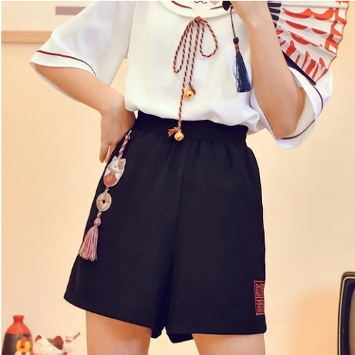 Title 3, Summer loose straight casual all-match shorts f...