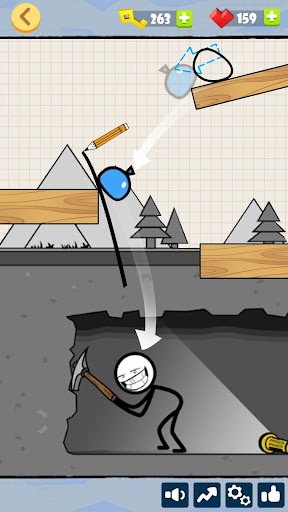 Bad Luck Stickman- Addictive draw line casual game (Mod Mone