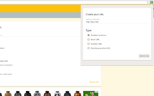 The amazing URL creator chrome extension