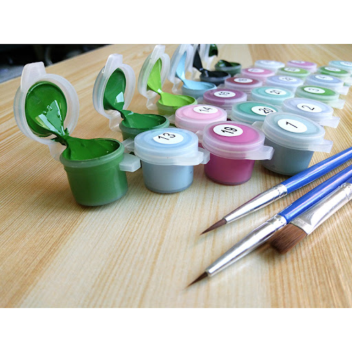 Title 5, Blue Robin DIY Paint By Numbers Kits. Relax, cr...