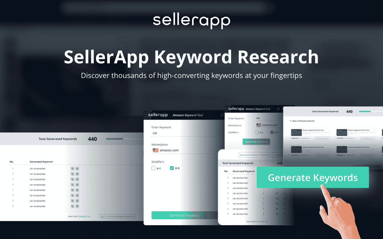 Amazon Keyword Tool for free: SellerApp Preview image 9