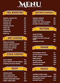 The Tea Booster menu 1