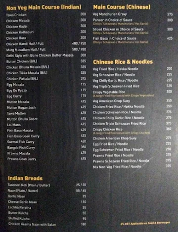 All Time Bar And Restaurant menu 