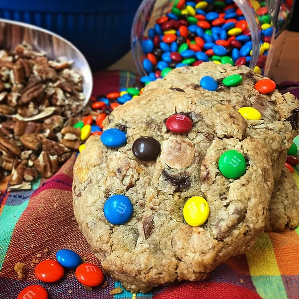 Gluten Free “Save A Horse, Ride A Cowboy” Cookie. Loaded with Toasted Pecans, GF Rice Krisps, Caramel, Peanut Butter Chips, Milk