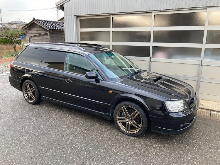 レガシィツーリングワゴンのスタッドレスタイヤへ交換・洗車・BH5 