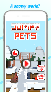 Jumpy Pets: Christmas (Arcade endless hopper) Screenshot