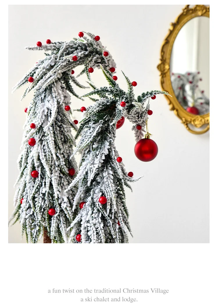 Title 6, Adorno navideño de sobremesa con cuello torcido...