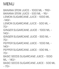 Real Cane Juice & Chats menu 1