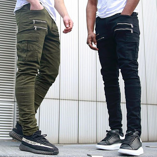 Title 3, Slim-Fit Solid Color Sports Casual Pants Comfor...