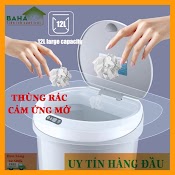 Thùng Rác Thông Minh Tự Động Mở Nắp Bằng Cảm Ứng (Loại 12L) Bahamar Cảm Ứng Hồng Ngoại Thông Minh Hiện Đại Và Tiện Ích