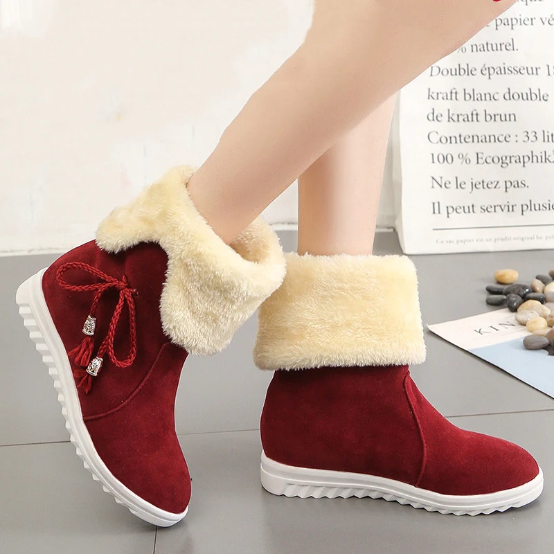 Chaussures en coton deux-en-un avec polaire