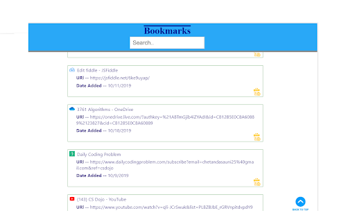 Bookmarks Simplified