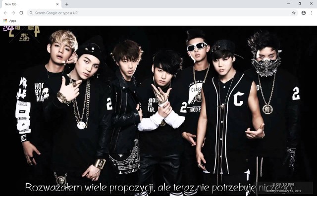 BTS Bangtan Boys New Tab