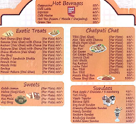 Novelty Sweets menu 1