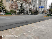 Amy Pittaway took this picture of the  deserted streets of Wuhan  after the Chinese government began to enforce  a lockdown.