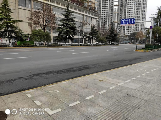 Amy Pittaway took this picture of the deserted streets of Wuhan after the Chinese government began to enforce a lockdown.