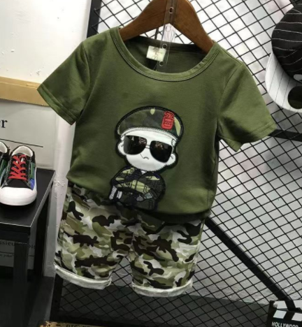 Title 2, Boys Summer Camouflage Suit Lightweight, breat...