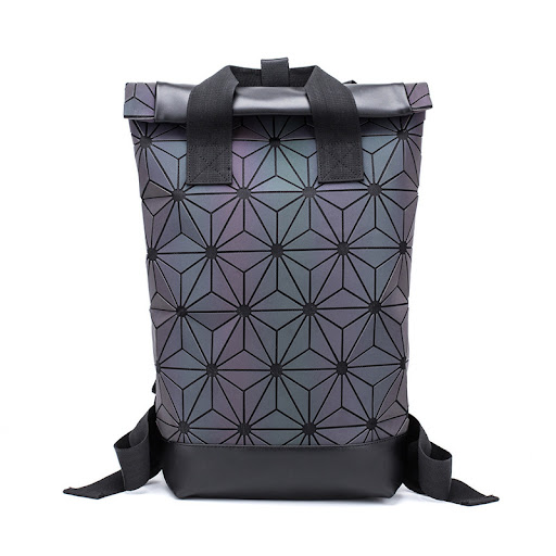 Title 1, Geometric diamond backpack, water resistant, st...