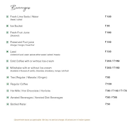 The Bread & Butter Restaurant menu 1