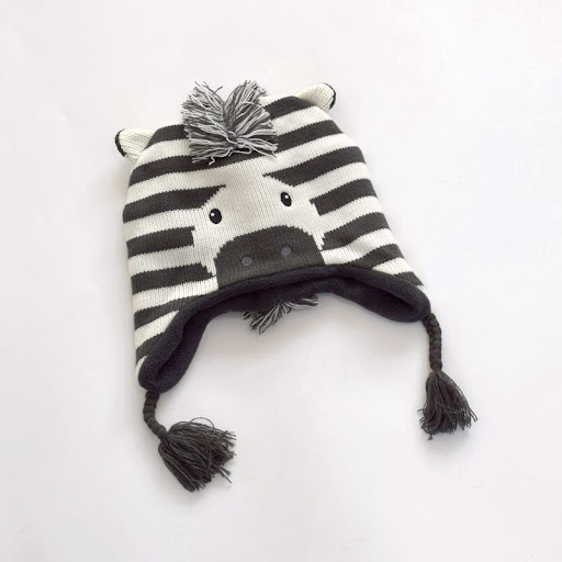 Title 4, Plush Knitted Winter Hat Baby Cartoon Hat Boys...