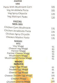 Red Diamond menu 4