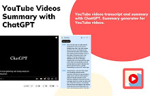 YouTube Videos Summary with ChatGPT small promo image