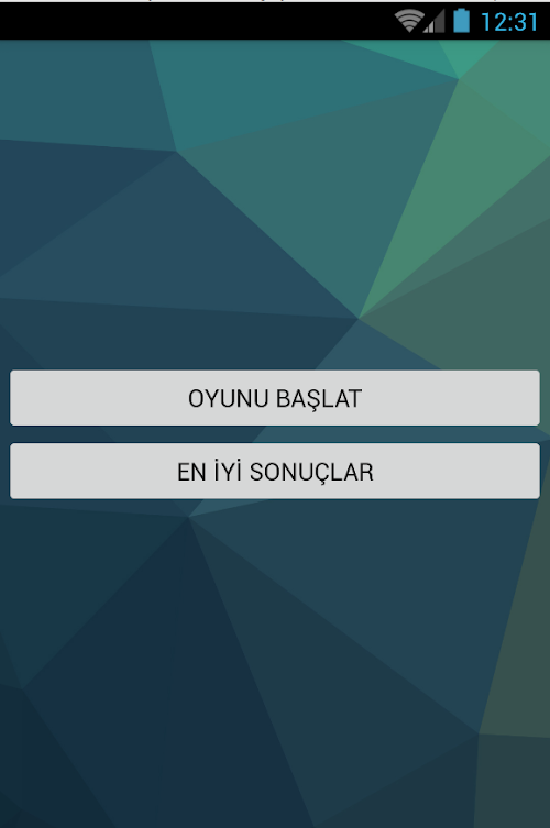 Android application İslami Bilgi Yarışması screenshort
