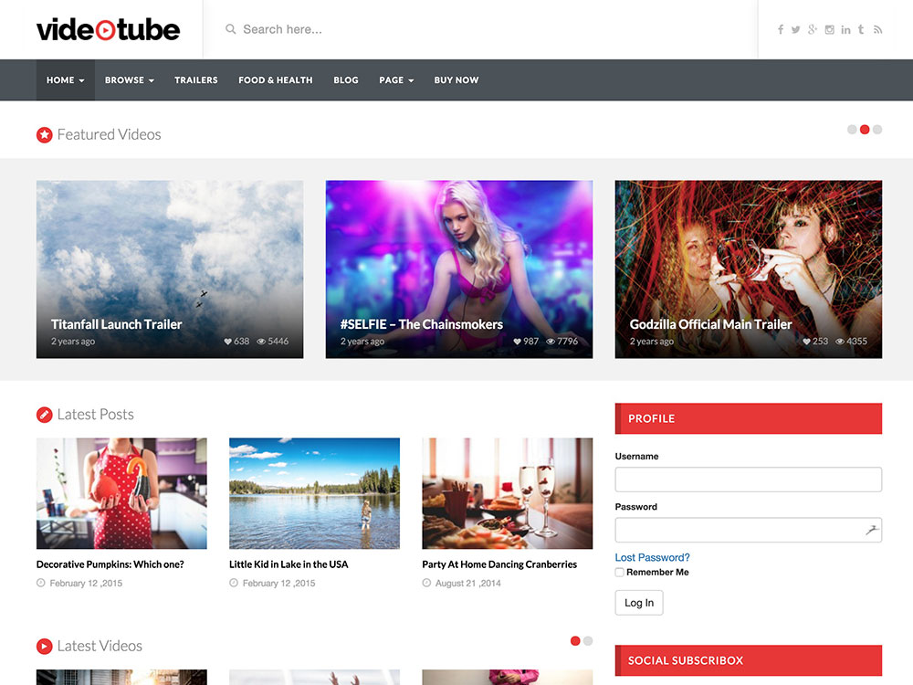 videotube-video-teması